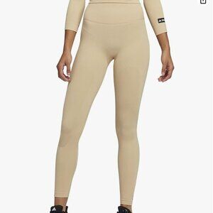 Adidas Women's Formotion Sculpt High Rise 7/8 Tights Tan Sz Small